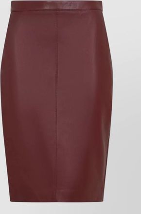 Saint Laurent high waist midi skirt knee length seams