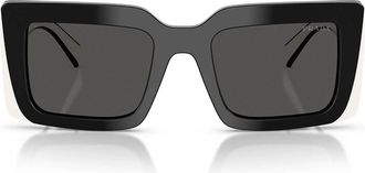 Prada Sunglasses Prd01 S 20 G08 Z Black White/Dark Gray Women