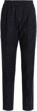 Brunello Cucinelli Black Relaxed Cotton Trousers, Brand Size 48 (US Size 14)