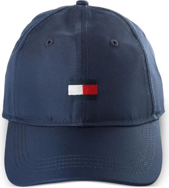 Tommy Hilfiger Pet met geborduurd logo - Blauw