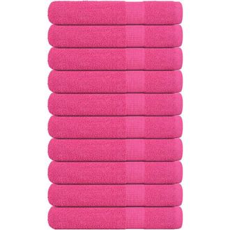 vidaXL Asciugamani 10 pz Rosa 100x200 cm 360 g/m&sup2; 100% Cotone - Vidaxl
