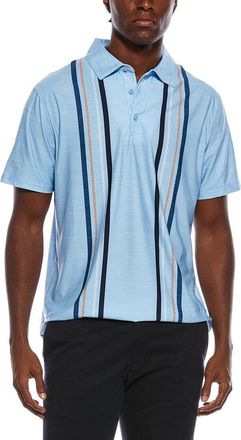 Ben Sherman Checkerboard Vertical Stripe Tech Polo Shirt