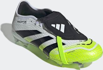adidas Fussballschuh ADIDAS PERFORMANCE PREDATOR PRO FOLD-OVER TONGUE FG, Damen, Gr. 42,5, bunt (cloud wei&szlig;, core schwarz, lucid lemon), Synthetik, Schuhe Fu