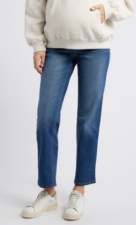 1822 Denim Over the Bump Slim Straight Leg Maternity Jeans in Oaklee at Nordstrom, Size 26