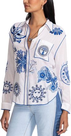 Johnny Was Petite Pocket Relaxed Shirt