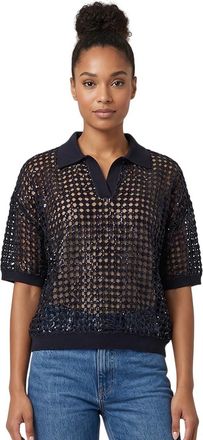 Brunello Cucinelli Black Knitted Shirt Collar Polo