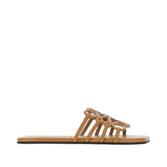 Loewe Anagram Petal leather slides Woman 36
