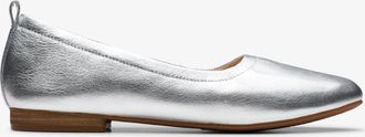 Clarks Fawna Soft Silver Metallic Schoenen