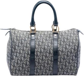 Dior Pre-owned Handbags, female, Blue, Size: ONE SIZE Pre-owned Boston Bag