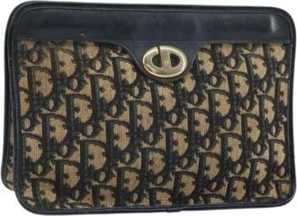 Dior Pre-owned Clutches, female, Multicolor, Size: ONE SIZE Pre-owned Vintage Trotter Clutch Bag