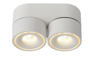 Lucide YUMIKO Dimmable Rotatable Surface Mounted LED Ceiling Spotlight in White