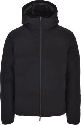 Herno Zwarte Bomberjack met hoge kraag - Heren - Winterjassen - Zwart - 3XL - Jassen