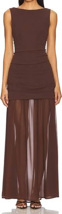 Show me your Mumu Aria Maxi Dress In Brown