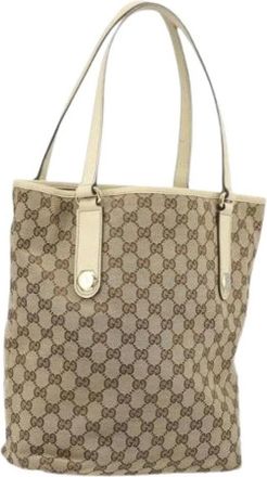 Gucci Pre-owned Tote Bags, female, Beige, Size: ONE SIZE Pre-owned Vintage Tote Bag