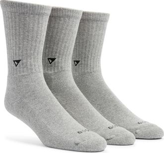 Arvin Goods Assorted 3-Pack Crew Socks in Grey at Nordstrom, Size Medium