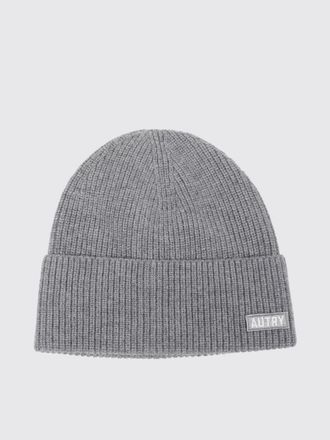 Autry Wool Beanie Hat with Cuffed Hem and a Front Applied Logo Patch