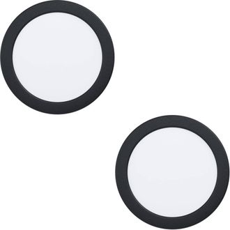 Loops 2 PACK Stylish Black Ceiling Light for Indoor Home Decor - Semi Flush
