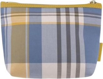 Burberry Pre-owned Clutches, female, Blue, Size: ONE SIZE Pre-owned Canvas Pouch