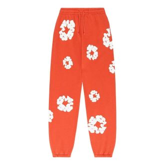 Denim Tears Cotton Wreath Sweatpants Orange White 401-090-30