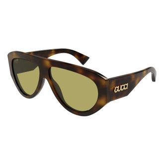 Gucci Aviator Zonnebril - Heren - Zonnebrillen - Bruin - 58 MM - Accessoires