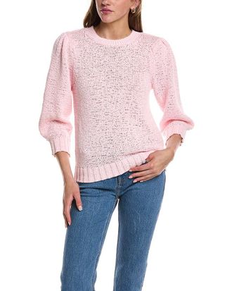 Design History Elbow Puff Sleeve Pullover