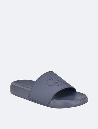 Calvin Klein Mens Mens Winston Slide - Grey - 10