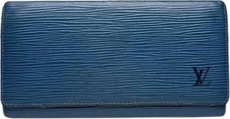 Louis Vuitton Pre-owned Wallets, female, Blue, Size: ONE SIZE Pre-owned Vintage Leather Wallet