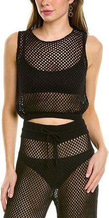 WeWoreWhat Weworewhat Crochet Ruffle Crop Top