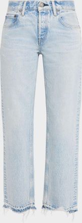 Moussy Vintage Low-Rise Straight-Leg Jeans