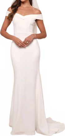 Lulus Womens Arienne Mermaid Maxi Dress In White