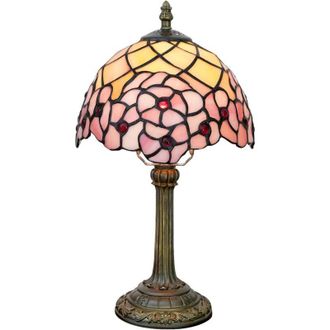 OEM L&aacute;mpara De Mesa De Cristal Tintado Estilo Tiffany, 20x20x35 Cm, L&aacute;mpara De Lectura, Decoraci&oacute;n Para Dormitorio, Sala De Estar, Hogar