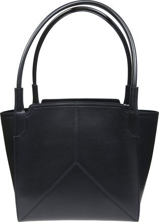 Victoria Beckham Smooth Matte Structured Trapezoidal Handbag