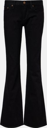 A Gold E Low-rise bootcut jeans