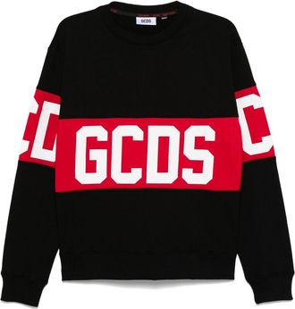 GCDS logo-print sweatshirt - men - Cotton - L - Black