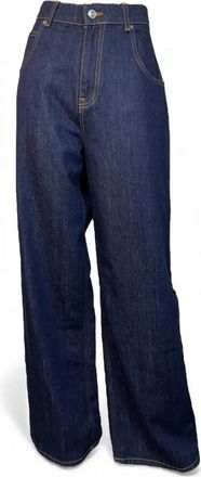 Vicolo Df 5161 Wide Leg Jeans - Dames - Loose Fit Jeans - Blauw - L - Katoen - Jeans
