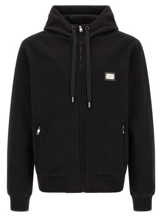 Dolce & Gabbana Black Regular Logo Hoodie