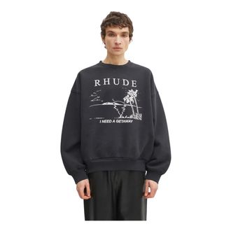 Rhude Sudadera I Need A Getaway - Sweatshirts & Hoodies - Hombre - Negro - XL