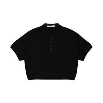 Gestuz Polo Shirts, female, Black, Size: S Gztalla SS Polo Pullover