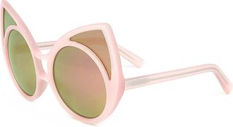 Linda Farrow KHALEDA AND FAHAD KR1 C10 Womens Sunglasses Pink Size 54