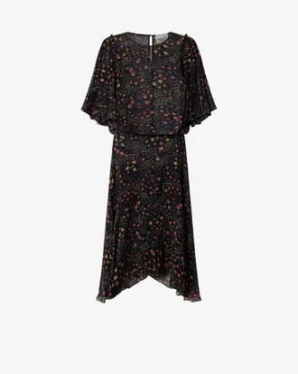 Isabel Marant Robe Firda - Femme - Noir Et &Eacute;cru - Taille 34 - Marant &Eacute;toile