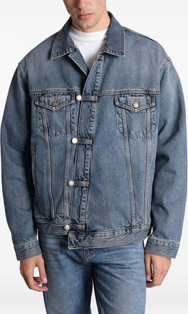 Haikure buttoned jacket - Blue