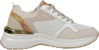 Alviero Martini 1A Classe Stijlvolle damessneakers voor dagelijks gebruik - Dames - Sneakers - Beige - 38 EU - Polyester - Schoenen