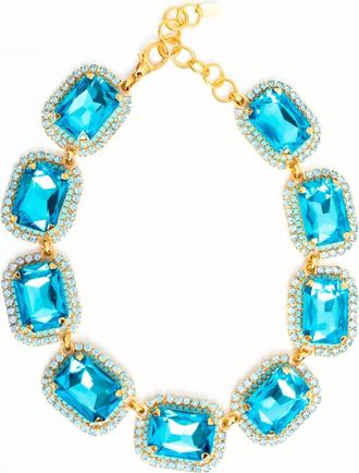 Elizabeth Cole Womens Danika Necklace In Blue