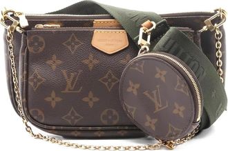 Louis Vuitton Borsa a spalla con monogramma - Marrone