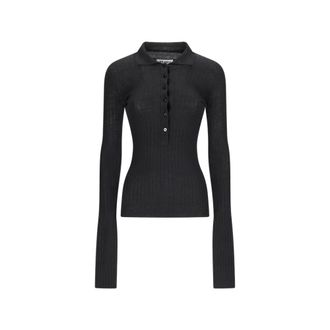 The Attico Dames, Tops, Zwart, Maat: 2XS