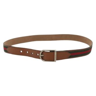 Gucci Pre-owned Belts, female, Brown, Size: ONE SIZE Pre-owned Vintage Leather Belt