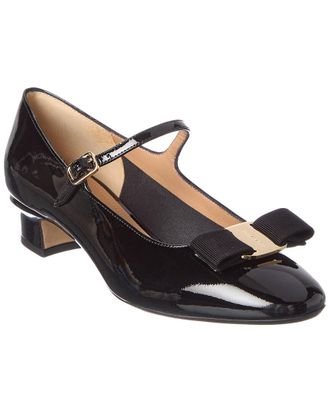 Ferragamo Vara Bow Patent Mary Jane Pump