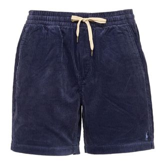 Polo Ralph Lauren Casual Shorts, male, Blue, Size: S Classic Fit Embroidered Short