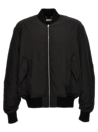1989 STUDIO Black Solid Bomber Jackets