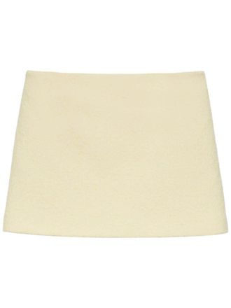 Msgm wool mini skirt - Neutrals